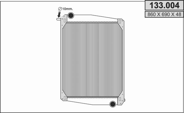 AHE Radiators, Motora dzesēšanas sistēma 133.004