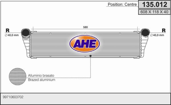 AHE Radiators, Motora dzesēšanas sistēma 135.012
