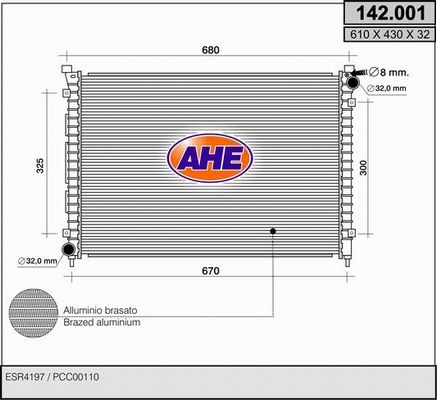 AHE Radiators, Motora dzesēšanas sistēma 142.001