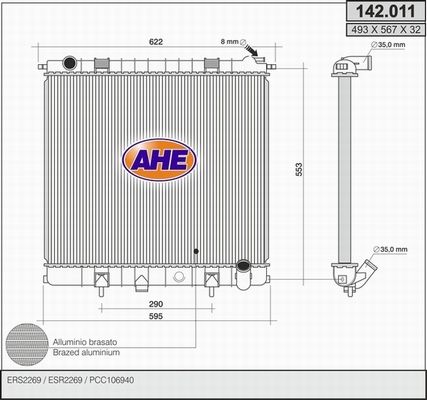 AHE Radiators, Motora dzesēšanas sistēma 142.011