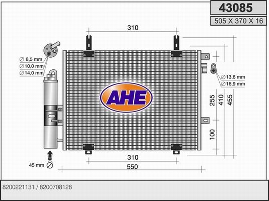 AHE Kondensators, Gaisa kond. sistēma 43085