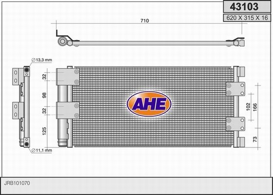 AHE Конденсатор, кондиционер 43103