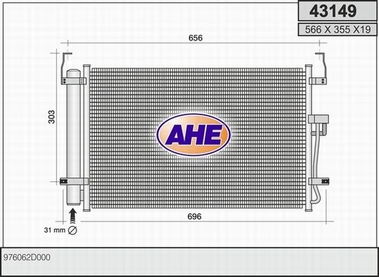 AHE Конденсатор, кондиционер 43149