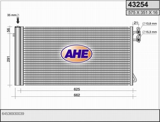 AHE Конденсатор, кондиционер 43254