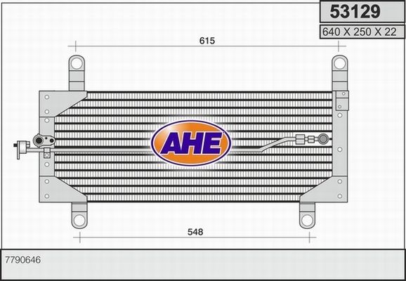 AHE Конденсатор, кондиционер 53129