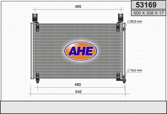 AHE Конденсатор, кондиционер 53169