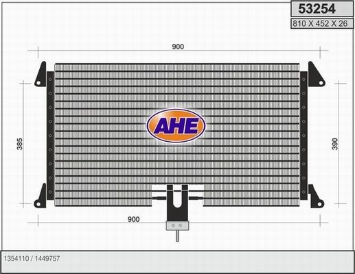 AHE Конденсатор, кондиционер 53254