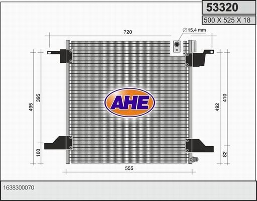 AHE Конденсатор, кондиционер 53320