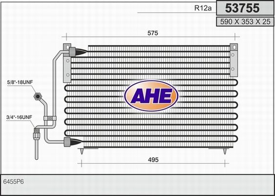 AHE Конденсатор, кондиционер 53755