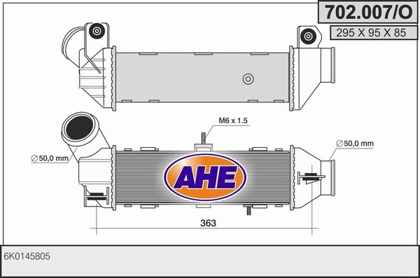 AHE Интеркулер 702.007/O