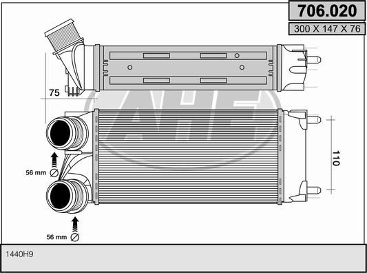 AHE Интеркулер 706.020