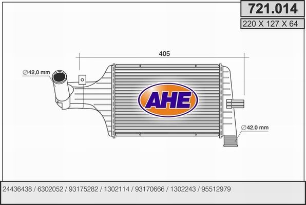 AHE Интеркулер 721.014