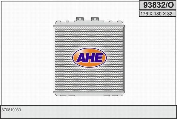 AHE Теплообменник, отопление салона 93832/O