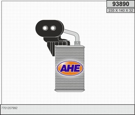 AHE Теплообменник, отопление салона 93890