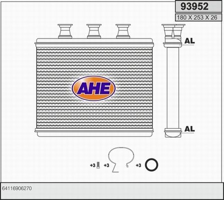 AHE Теплообменник, отопление салона 93952