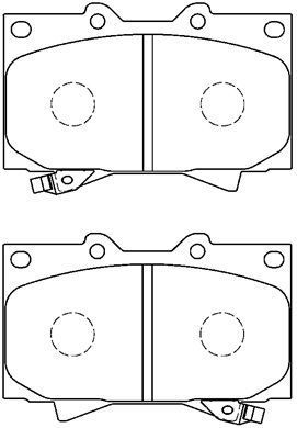 AISIN Комплект тормозных колодок, дисковый тормоз A1N005