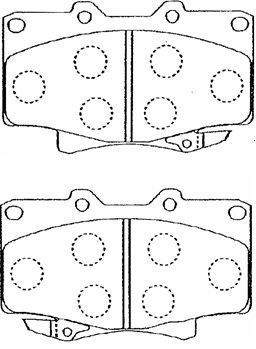 AISIN Комплект тормозных колодок, дисковый тормоз A1N023
