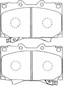 AISIN Комплект тормозных колодок, дисковый тормоз A1N144