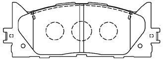 AISIN Комплект тормозных колодок, дисковый тормоз A1N154