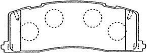 AISIN Комплект тормозных колодок, дисковый тормоз A2N047