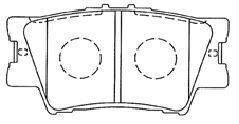 AISIN Комплект тормозных колодок, дисковый тормоз A2N130