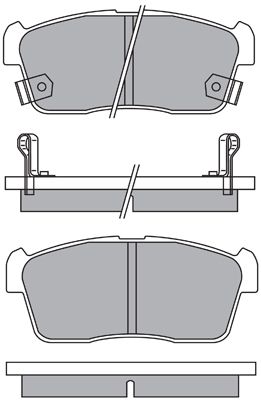 AISIN Bremžu uzliku kompl., Disku bremzes ASN-2155