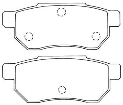 AISIN Комплект тормозных колодок, дисковый тормоз ASN-218
