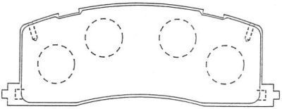 AISIN Комплект тормозных колодок, дисковый тормоз ASN-259