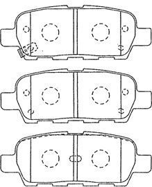 AISIN Комплект тормозных колодок, дисковый тормоз B2N064