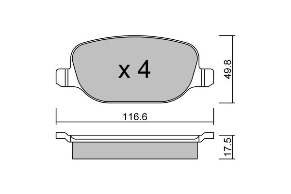 AISIN Комплект тормозных колодок, дисковый тормоз BPFI-2006