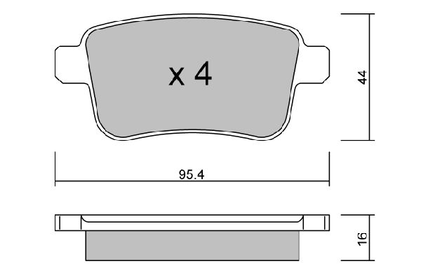 AISIN Комплект тормозных колодок, дисковый тормоз BPRE-2005