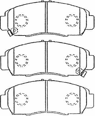 AISIN Комплект тормозных колодок, дисковый тормоз C1N026