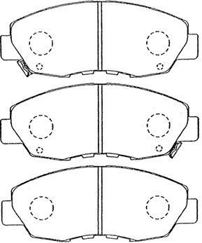 AISIN Комплект тормозных колодок, дисковый тормоз C1N035