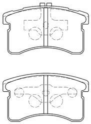 AISIN Комплект тормозных колодок, дисковый тормоз G1N019