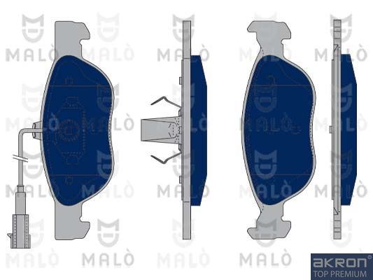 AKRON-MALÒ Комплект тормозных колодок, дисковый тормоз 1050075