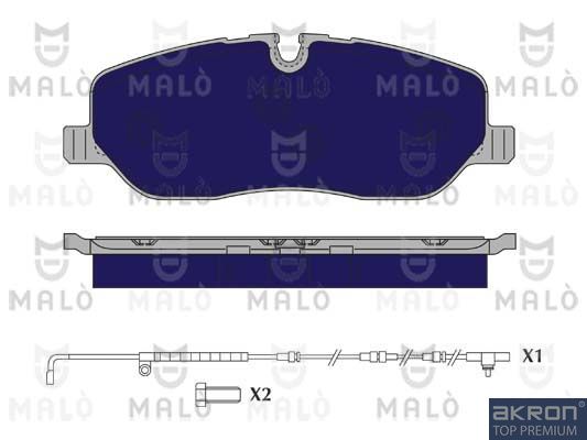 AKRON-MALÒ Комплект тормозных колодок, дисковый тормоз 1050148