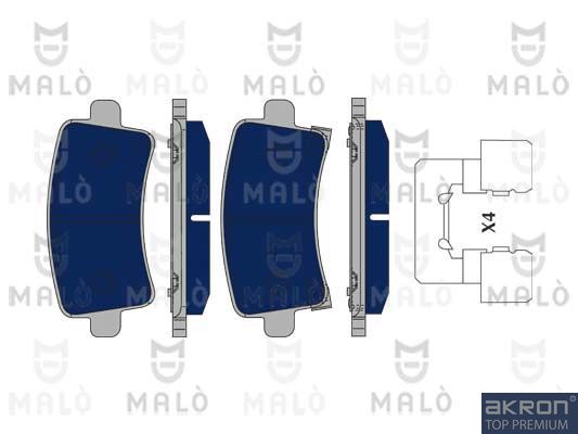 AKRON-MALÒ Комплект тормозных колодок, дисковый тормоз 1050259