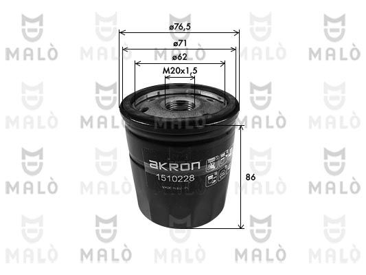 AKRON-MALÒ Eļļas filtrs 1510228