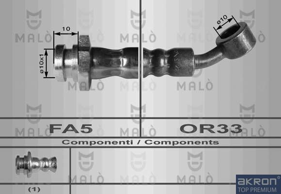 AKRON-MALÒ Тормозной шланг 80056