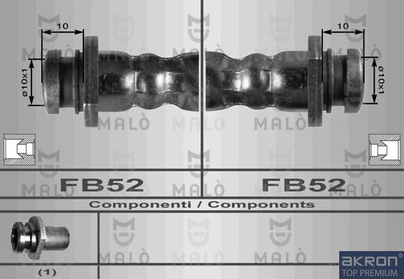AKRON-MALÒ Тормозной шланг 80109