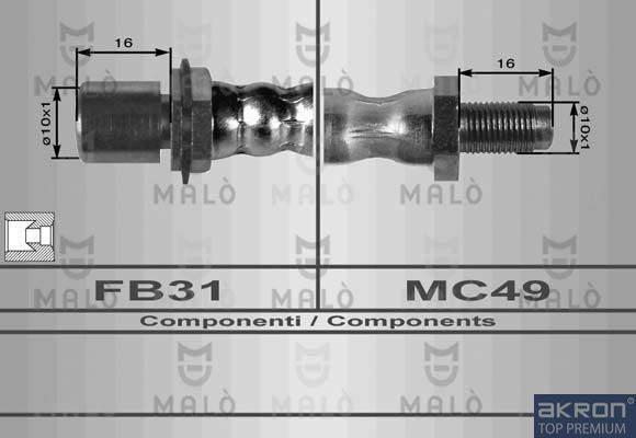 AKRON-MALÒ Bremžu šļūtene 80147