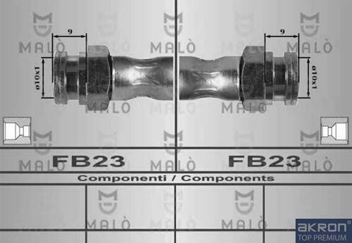 AKRON-MALÒ Тормозной шланг 80174