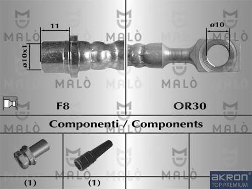 AKRON-MALÒ Тормозной шланг 80277