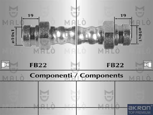 AKRON-MALÒ Тормозной шланг 80316