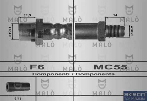 AKRON-MALÒ Тормозной шланг 80336