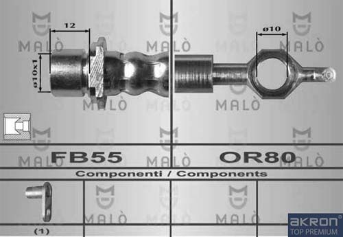 AKRON-MALÒ Тормозной шланг 80399