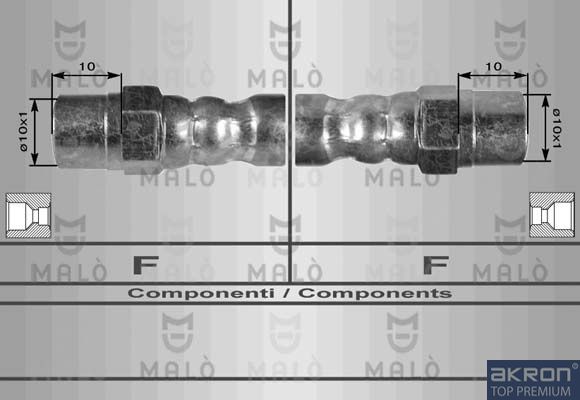 AKRON-MALÒ Тормозной шланг 8041