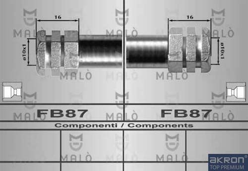 AKRON-MALÒ Bremžu šļūtene 80429