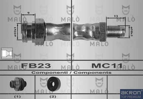 AKRON-MALÒ Bremžu šļūtene 80448