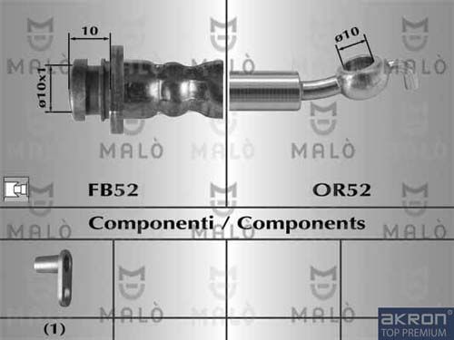 AKRON-MALÒ Bremžu šļūtene 80449